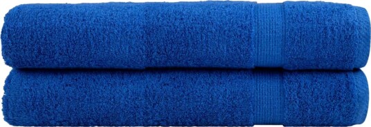 vidaXL Premium håndklær SOLUND 2 stk blå 100x200 cm 600gsm vidaXL Premium håndklær SOLUND 2 stk blå 100x200 cm 600gsm