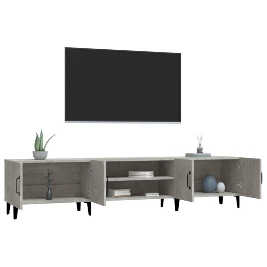 vidaXL TV-benk betonggrå 180x31,5x40 cm konstruert tre vidaXL TV-benk betonggrå 180x31,5x40 cm konstruert tre