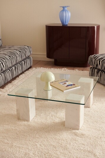 Ellos Home Salongbord Cernita 80x80 cm Hvit