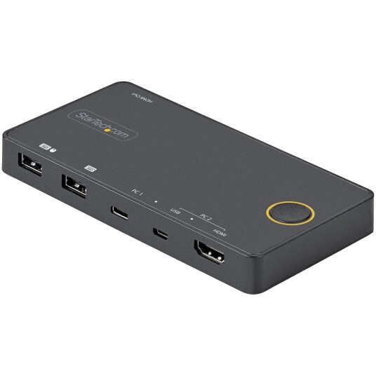 STARTECH 2 t Hybrid USB-A + HDMI USB-C KVM Switch Single 4K 60Hz HDMI 2.0 Monitor Compact Desktop and/or Laptop KVM STARTECH 2 t Hybrid USB-A + HDMI USB-C KVM Switch Single 4K 60Hz HDMI 2.0 Monitor Compact Desktop and/or Laptop KVM