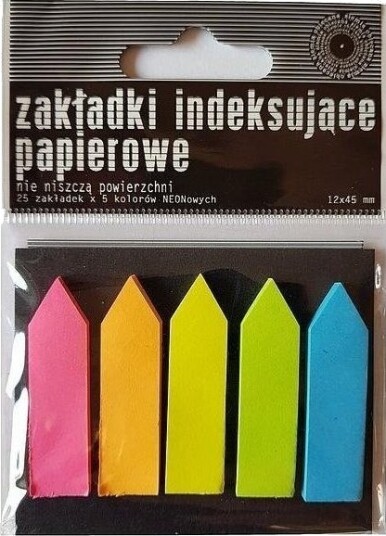 Ziemia Obiecana Bokmerker I Neon Indekseringspapir
