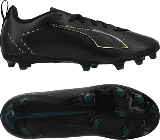 PUMA Ultra 6 Play FG/AG Eclipse PUMA Svart/Grønn/Green Barn størrelse 38½