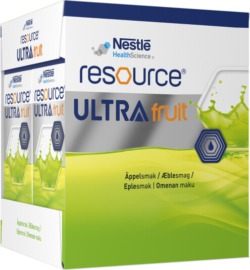 Resource Ultra Fruit næringsdrikk eple 4x200 ml