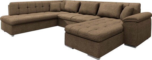 Dynir Sovesofa med sjeselong og sjeselong 5 seter Brun