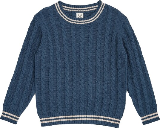 Müsli Knit Cable Sweater - NAVY - 86