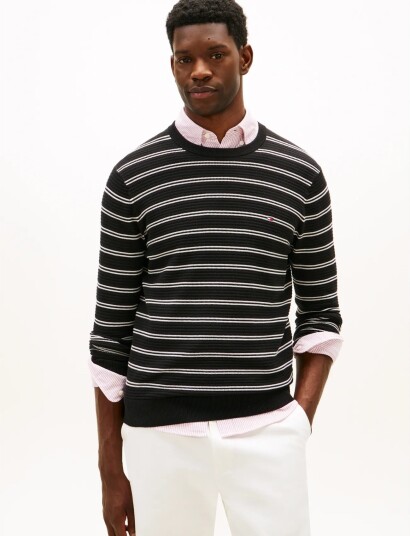 Tommy Hilfiger Seasonal Structure Cneck Black XS Tommy Hilfiger Seasonal Structure Cneck Black XS