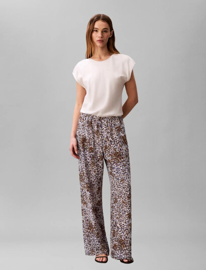 Calvin Klein Printed Fil Coupe Pull On Pant Multi/patterned XS Calvin Klein Printed Fil Coupe Pull On Pant Multi/patterned XS