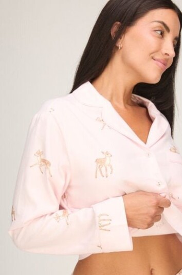 Hunkemöller Pyjamasjakke Woven Rosa