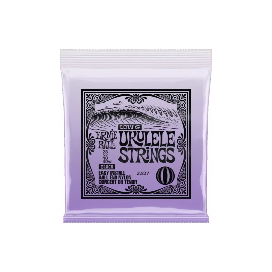 Ernie Ball EB-2327 Ukulele Strings Low G (028-030w) Black