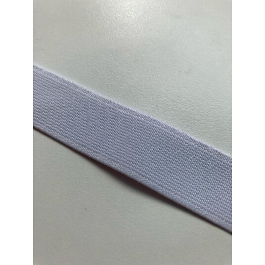 Elastikk Hvit 20mm Elastikk Hvit 20mm