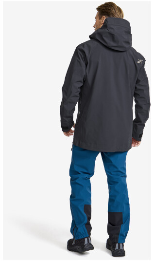 Revolutionrace Jakker Regn og skalljakker Cyclone Long 3L Jacket Herre Dark Navy 3XL