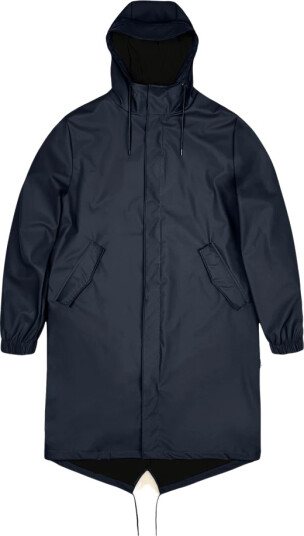 Rains Unisex Fishtail Parka Navy M, Navy Rains Unisex Fishtail Parka Navy M, Navy