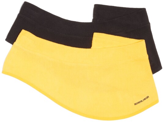 Nordbjørn Sarek Fleecekrage 2-Pack Black/Banana