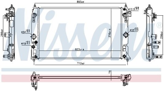 Radiator NISSENS 606858