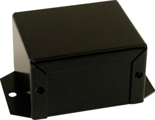 Hammond Electronics 1411FBDBK 81 × 56 × 41 mm Aluminium Sort Kabinett