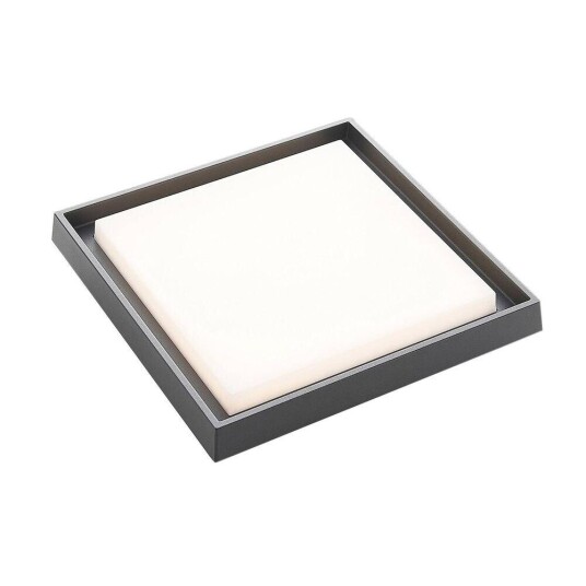 Lucande LED-utetaklampe Birta, kantet, 34 cm Lucande LED-utetaklampe Birta, kantet, 34 cm