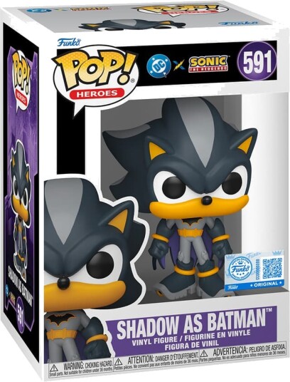 Funko POP DC x Sonic The Hedgehog actionfigur (Shadow as Batman)
