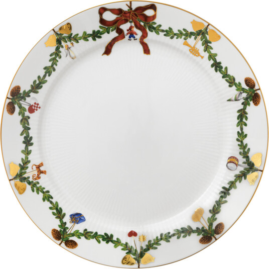 Royal Copenhagen Star Fluted tallerken jul Ø 27 cm