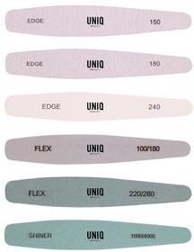 UNIQ Multi Grit Nail File & Buffer Kit Diamond Shaped   6 stk.