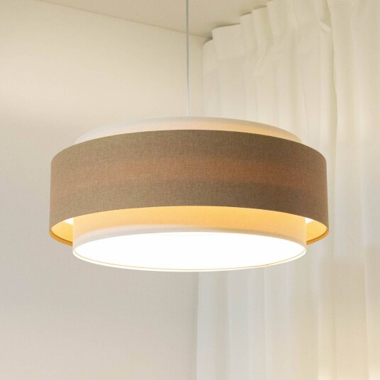 Maco Design Boho Elegant hengelampe beige/creme Ø 60 cm tekstil