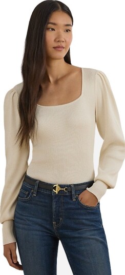 Ralph Lauren Dieka long sleeve pullover XL hvit dame