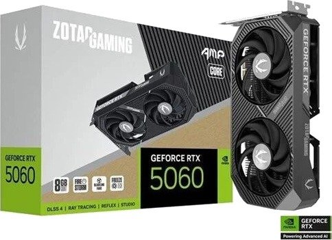 ZOTAC GeForce RTX 5060 8GB GDDR7 Grafikkort ZT-B50600F2-10M