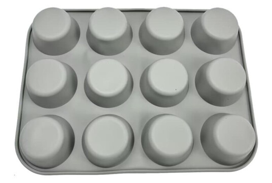 INF Silikonkakeform 12 kopper muffinsform