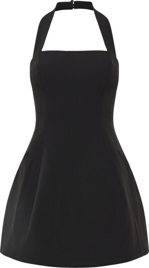 Bardot Nevelle Hourglass Halter Dress Black L