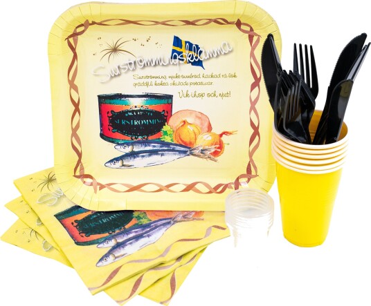 Ert Godis Singel Party Pack Sursild Borddekkingsett KLIPP2983