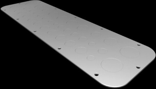 Rittal Metallflensplate Ax Metr. 2574100