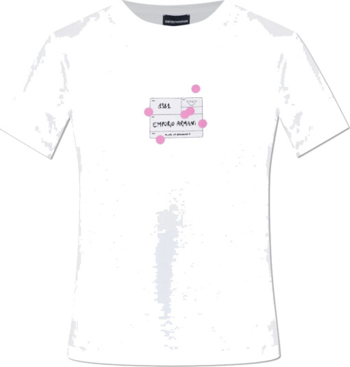 Emporio Armani Dame Topper Hvit L,