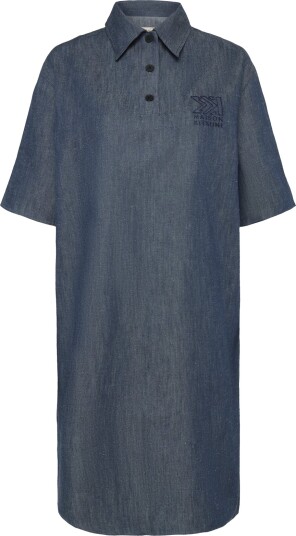 Maison Kitsune Buttoned Polo Dress Navy 42