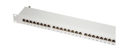 Logilink Np0060 Rj-45 Cat6a Grå Stål Rackmontering 1U