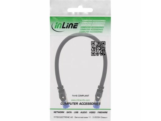 Inline 75555S 0,5 M Cat6a U/Ftp Stp Rj-45 Rj-45