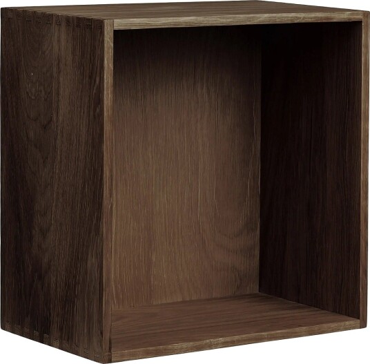House Nordic Nanna - Wall Shelf, Oak - DARK BROWN - 18X30XH30 cm