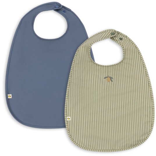 Konges Sløjd Tea Stripe/Flint Stone 2 Pakke Dinner Smekke