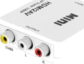 Cabletech Signalomformer Hdmi Kontakt – Av Kontakt – Chinch Cvbs + Audio