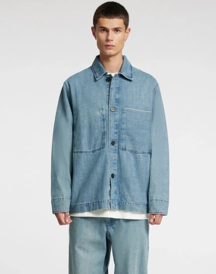 Annarr Anrfloki Selvedge Denim Lb Overshirt Blue XL