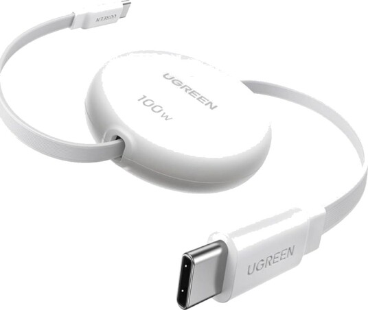 Ugreen Usb-C Til Usb-C-Kabel L531 Pd 100W Rullbar 1 M Hvit