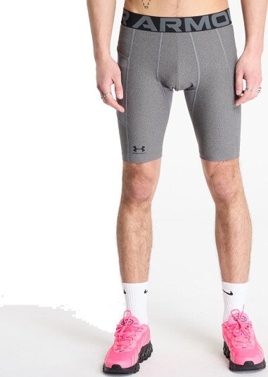 UA HG Armour Long Shorts, Carbon Heather Grå Medium UA HG Armour Long Shorts, Carbon Heather Grå Medium