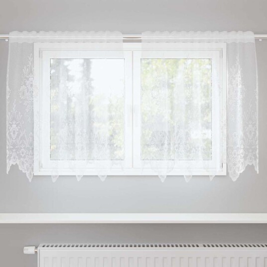 Gardiner med gardiner Hvit 500x100cm Polyester