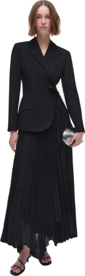 Simkhai Ambretta combo blazer dress US 8 sort dame Simkhai Ambretta combo blazer dress US 8 sort dame