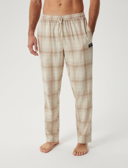 Björn Borg Core Flannel Pyjama Pants   Beige   L