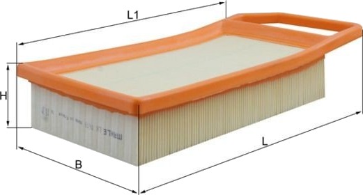 Luftfilter MAHLE ORIGINAL LX 1619