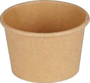 Dressingbæger 60 Ml 2 Oz Ø62 X 40 Mm Kraftpapir/Pe Brun,30 Ps X 100 Stk/Krt