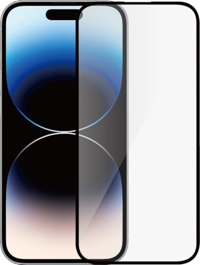 DACOTA PLATINUM TIGER GLASS 3D IPHONE 15/14 PRO SKJERMBESKYTTER, SVART