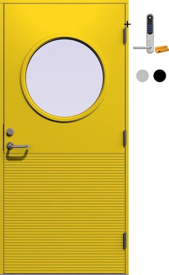 Ytterdør Gilje Atlas med Yale Doorman Classic Home