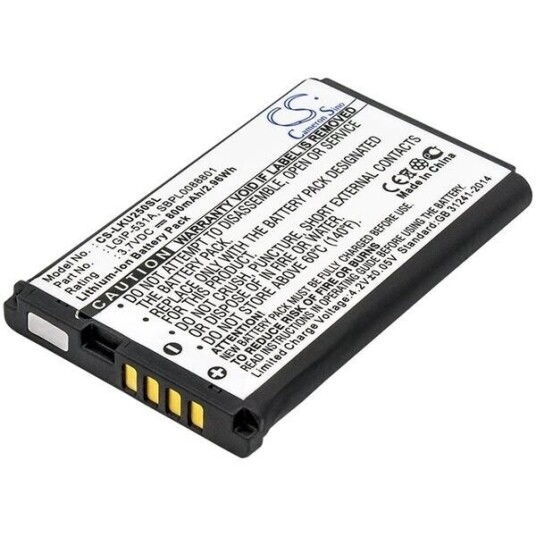 LG G320GB batteri (800 mAh 3.7 V) LG G320GB batteri (800 mAh 3.7 V)