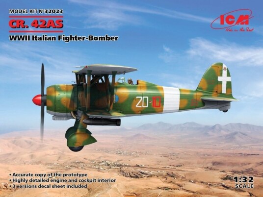 ICM 1/32 WWII Italian Fighter-Bomber CR.42AS