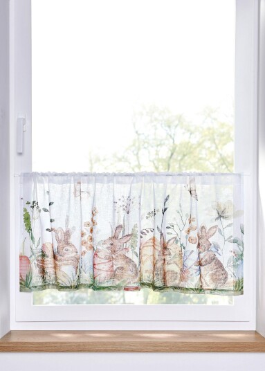 Bonprix Gardinkappe med kaninprint false